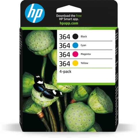 cartucce inkjet 364 HP nero+ciano+magenta+giallo Conf. 4 - N9J73AE